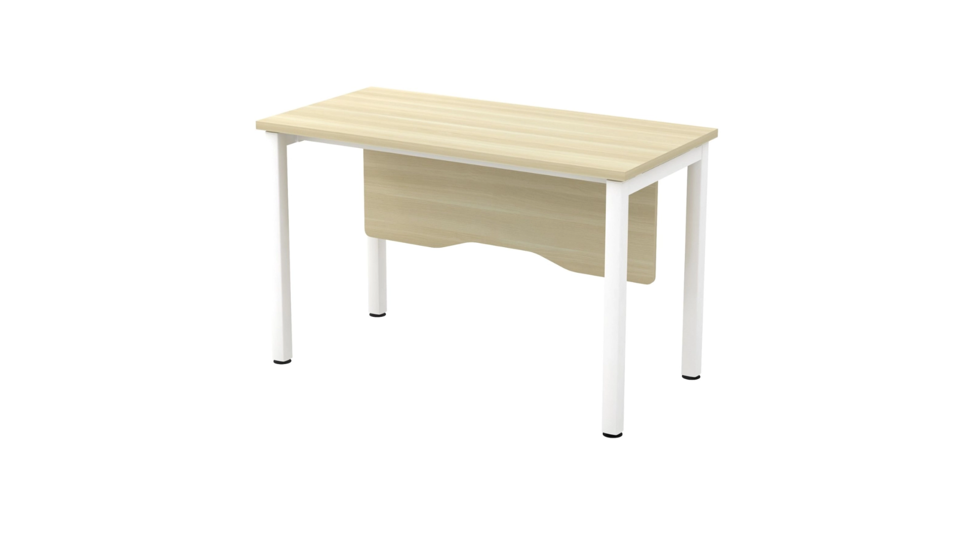 Single desk with laminated table
